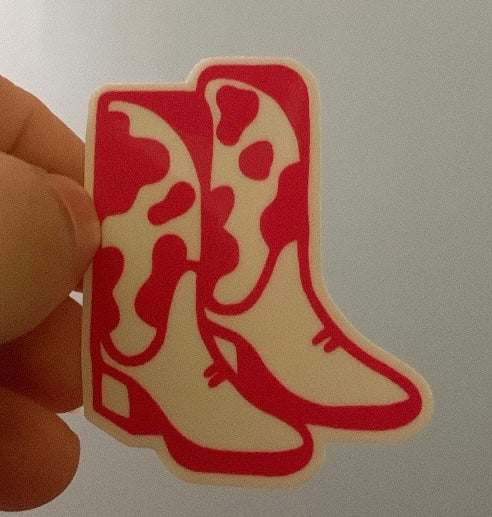 Cowgirl boots sticker