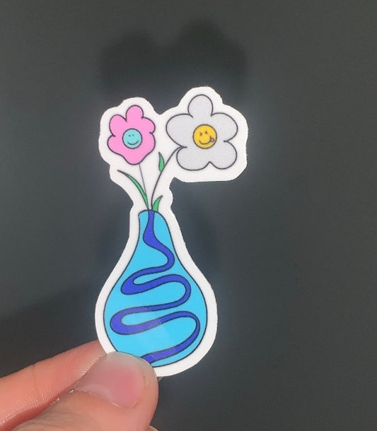 Vase of flowers sticker