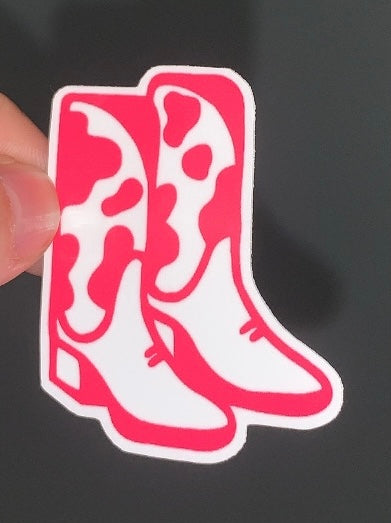 Cowgirl boots sticker