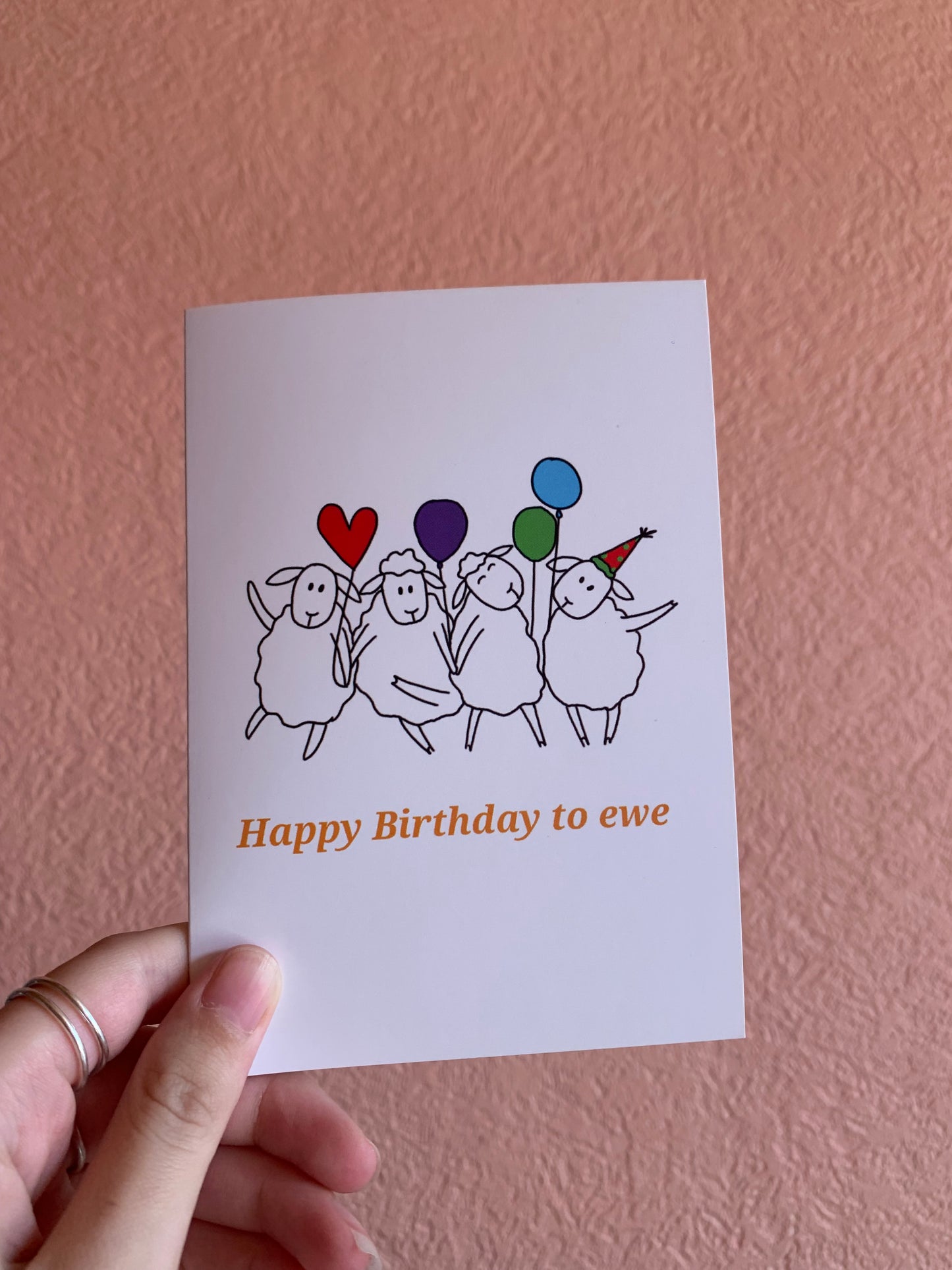 "Happy Birthday to Ewe" card