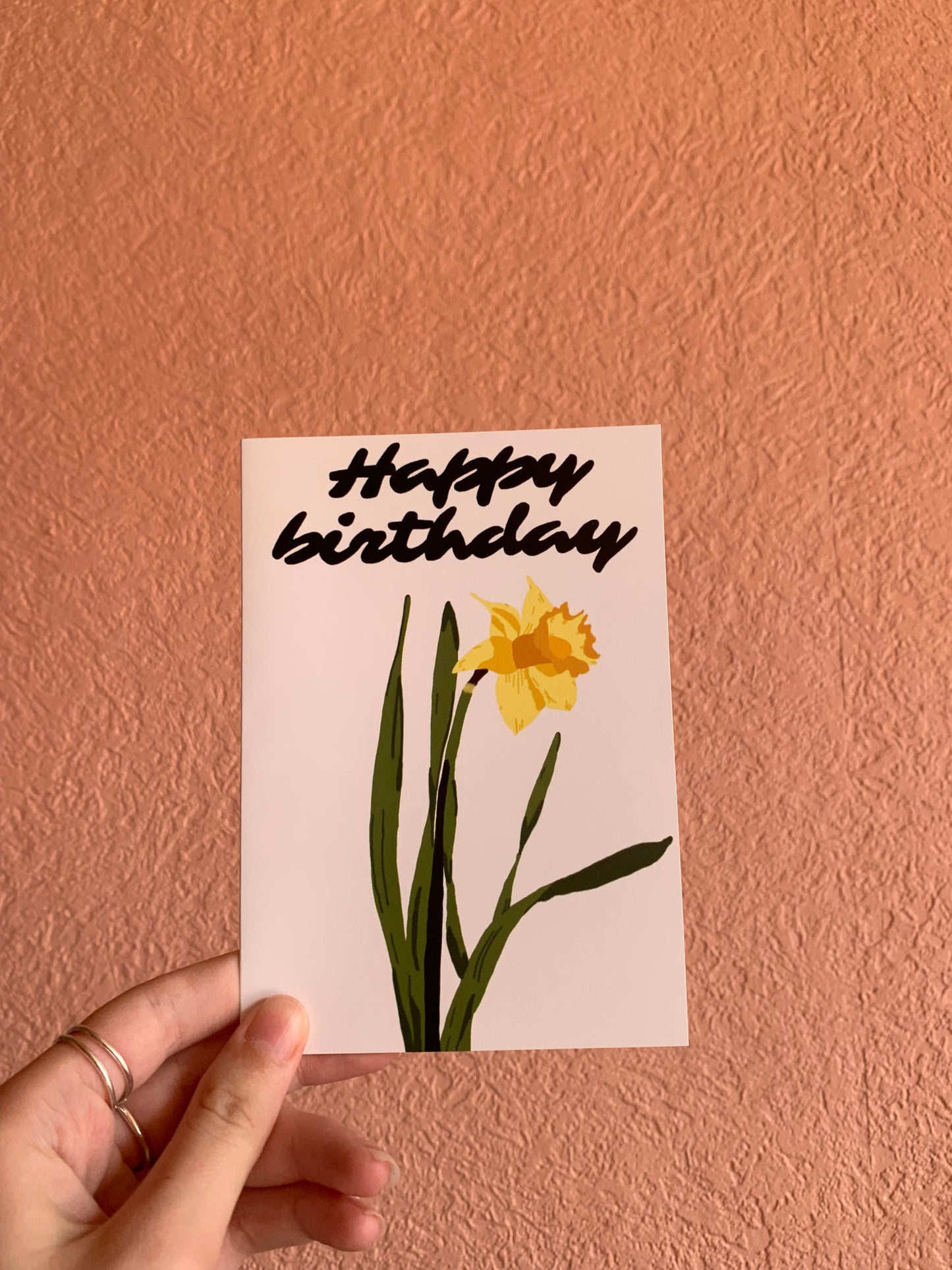 Daffodil birthday card