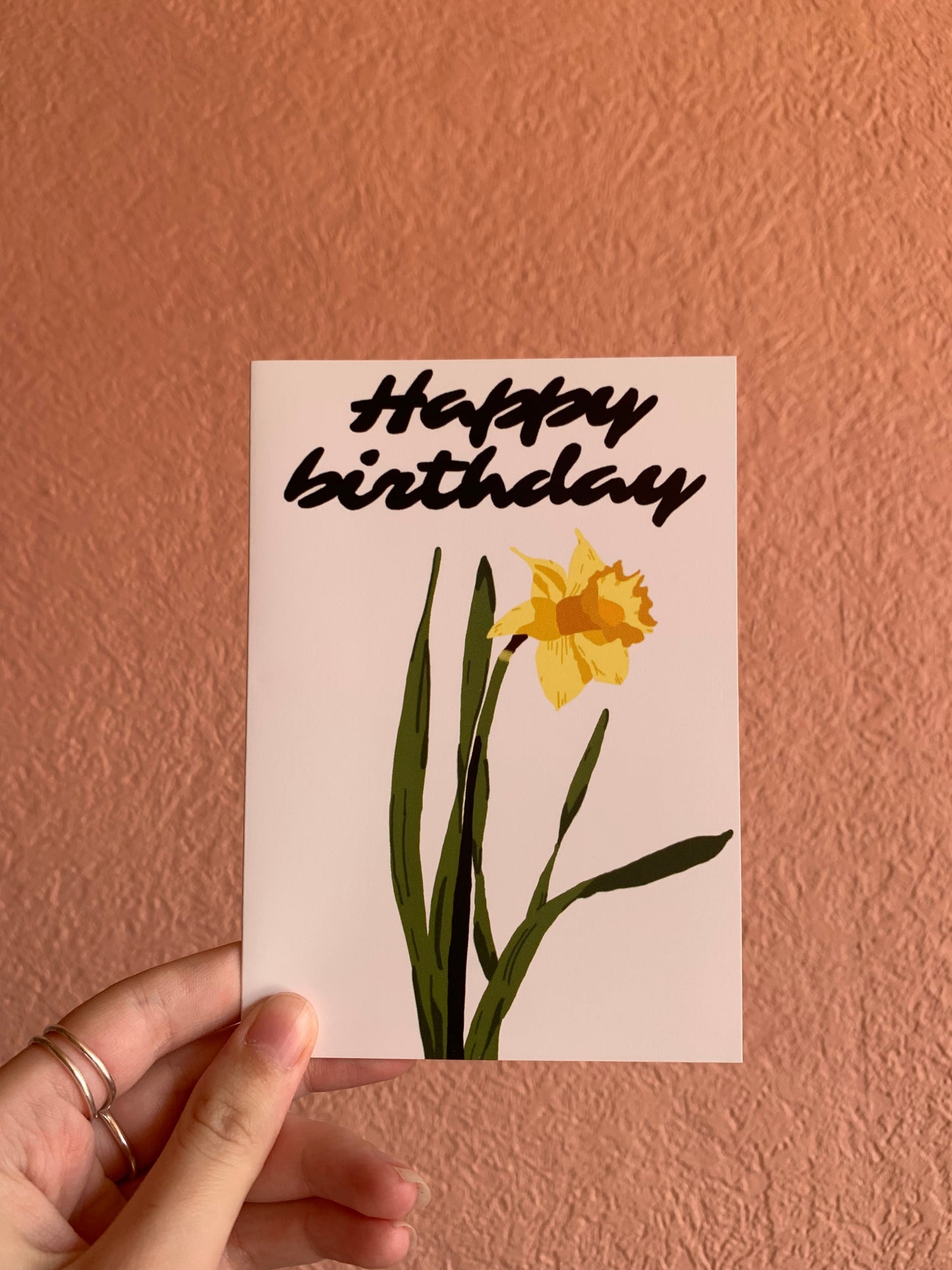 Daffodil birthday card