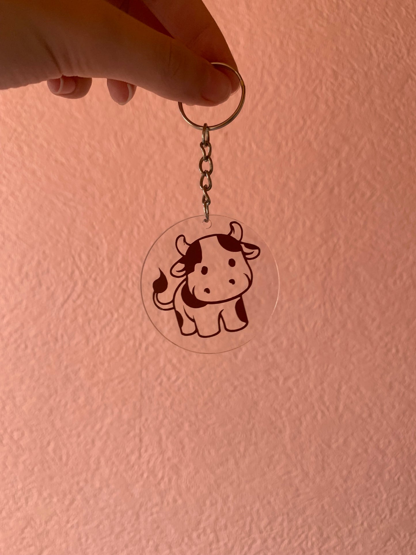 Cow keyring