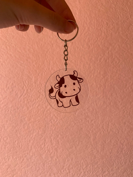 Cow keyring