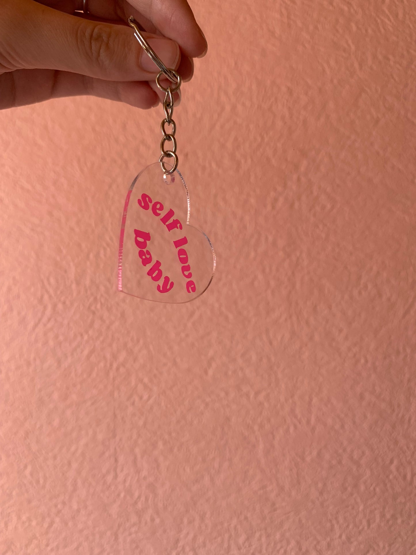 Self love baby keyring