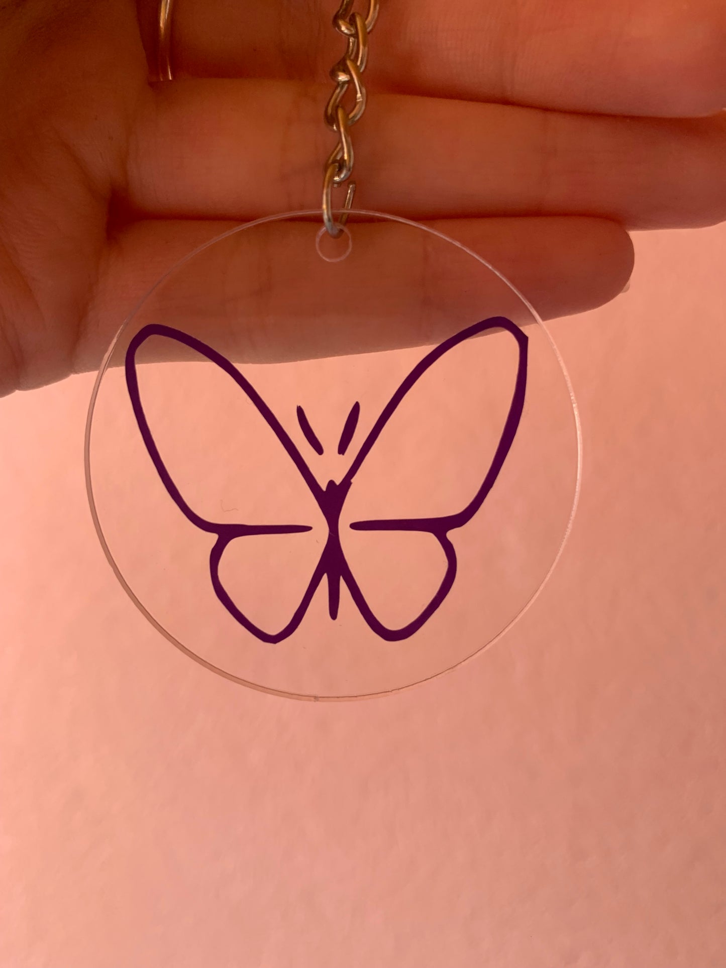 Butterfly keyring