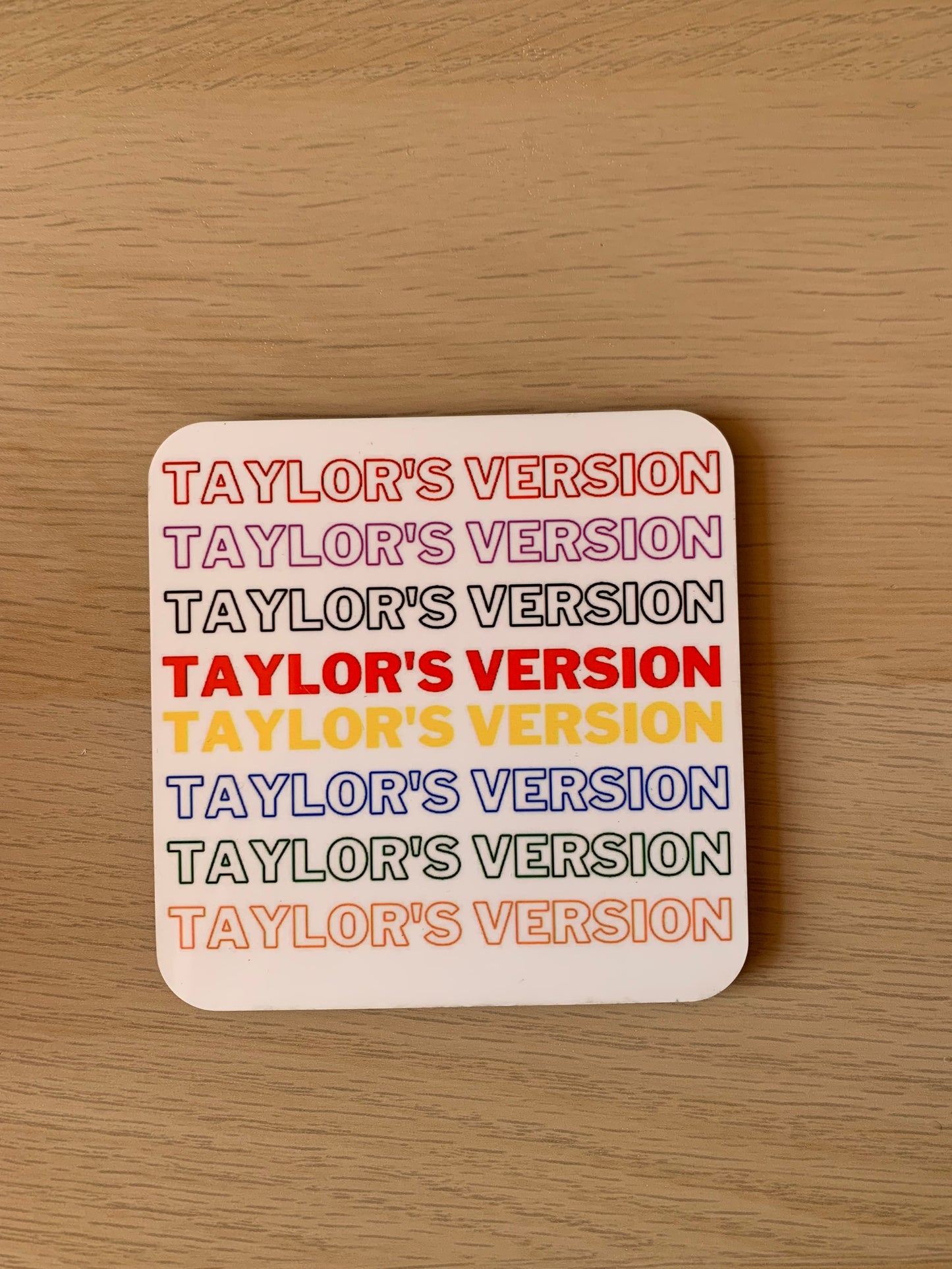 Taylor's Version coaster