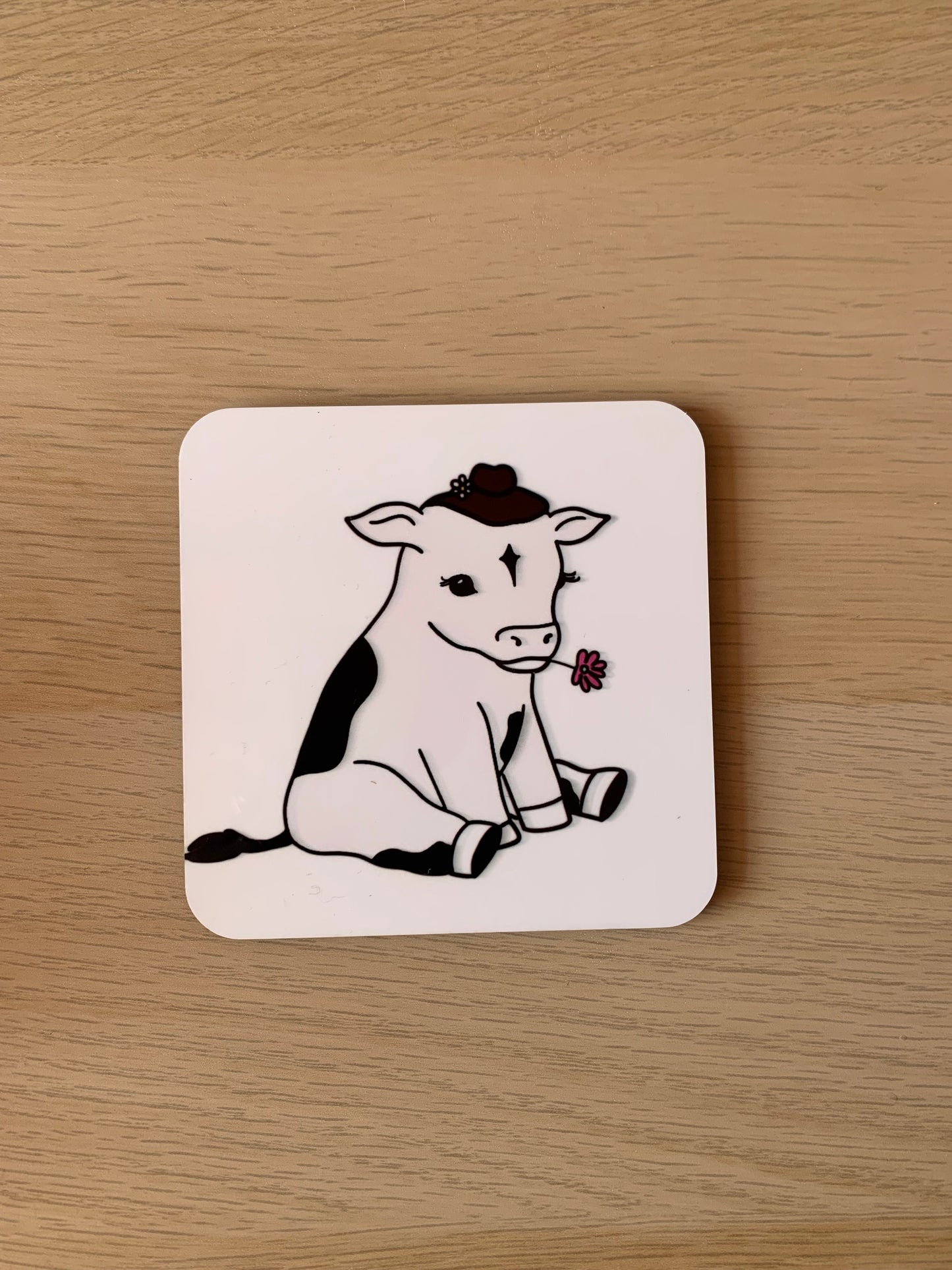 Doodle Cow coaster