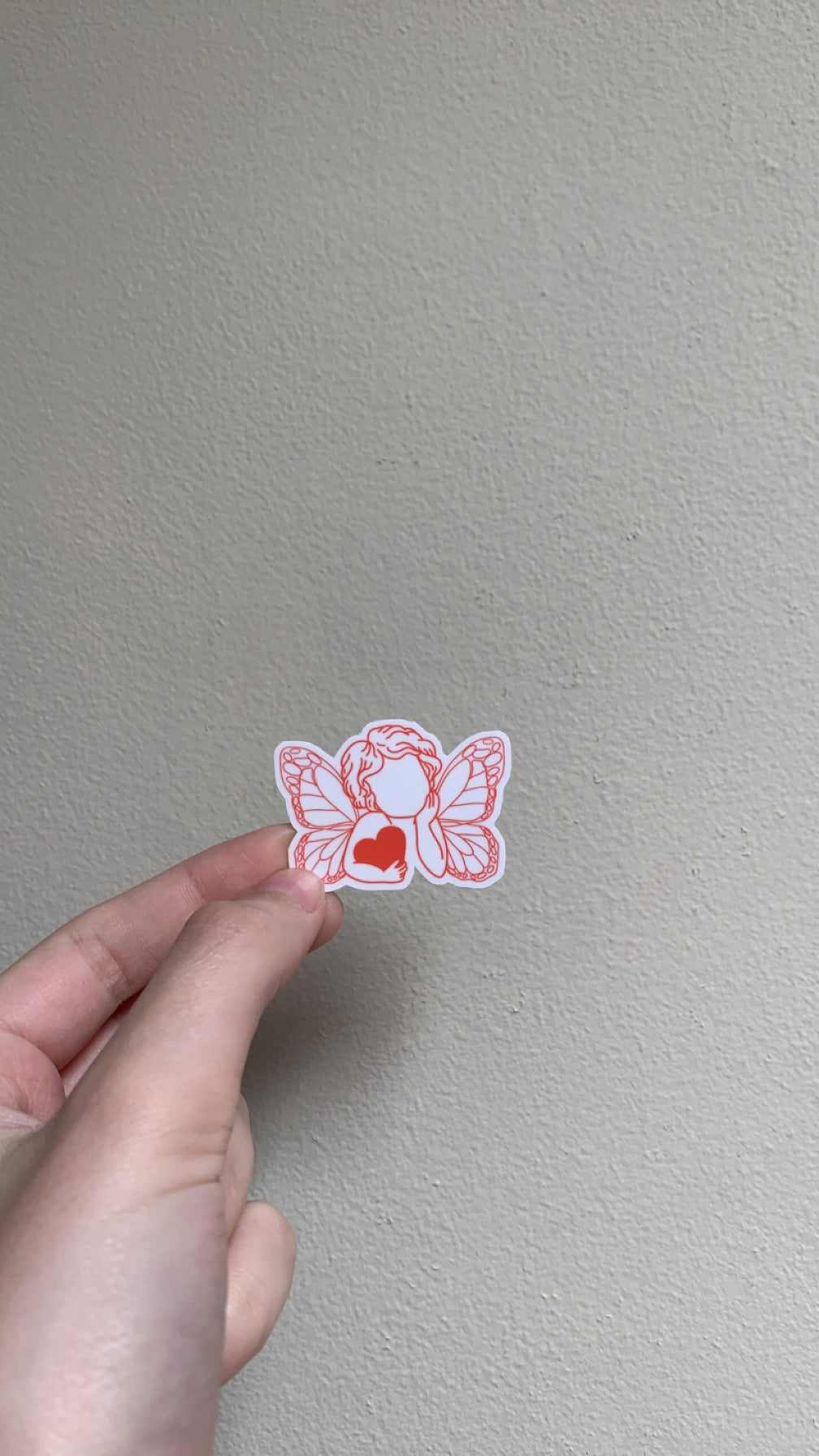 Butterfly angel sticker