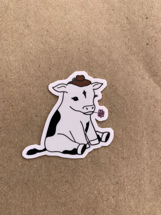 Cow sticker