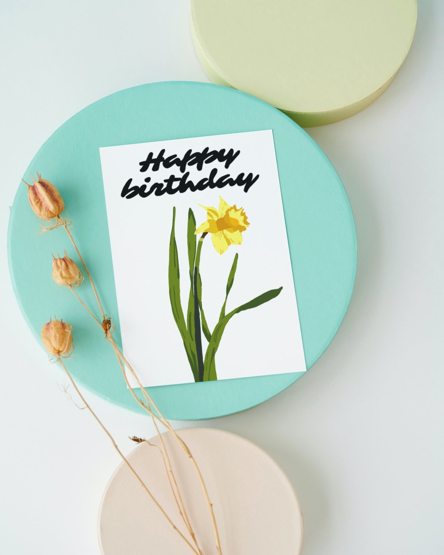 Daffodil birthday card