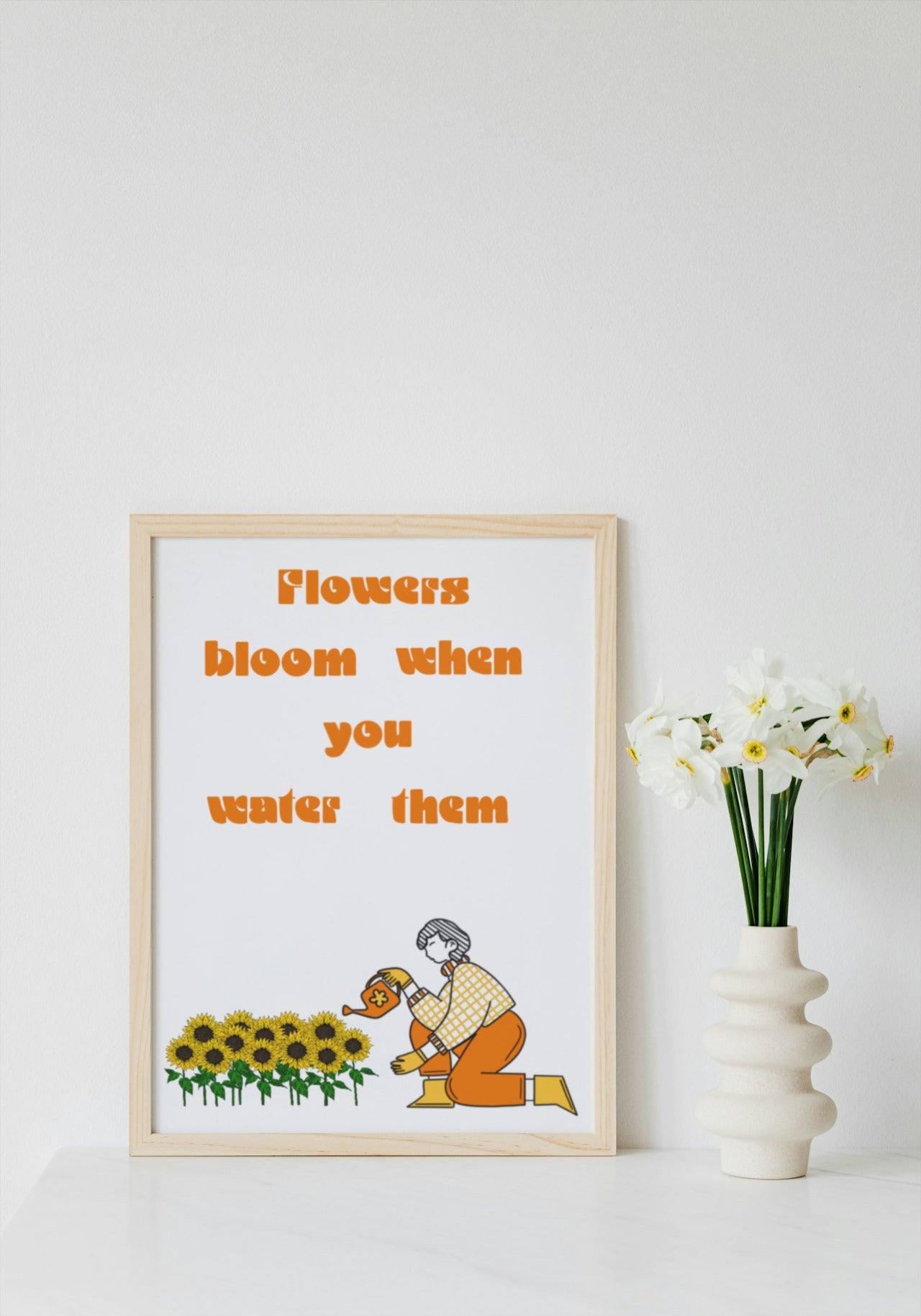 Flowers bloom print