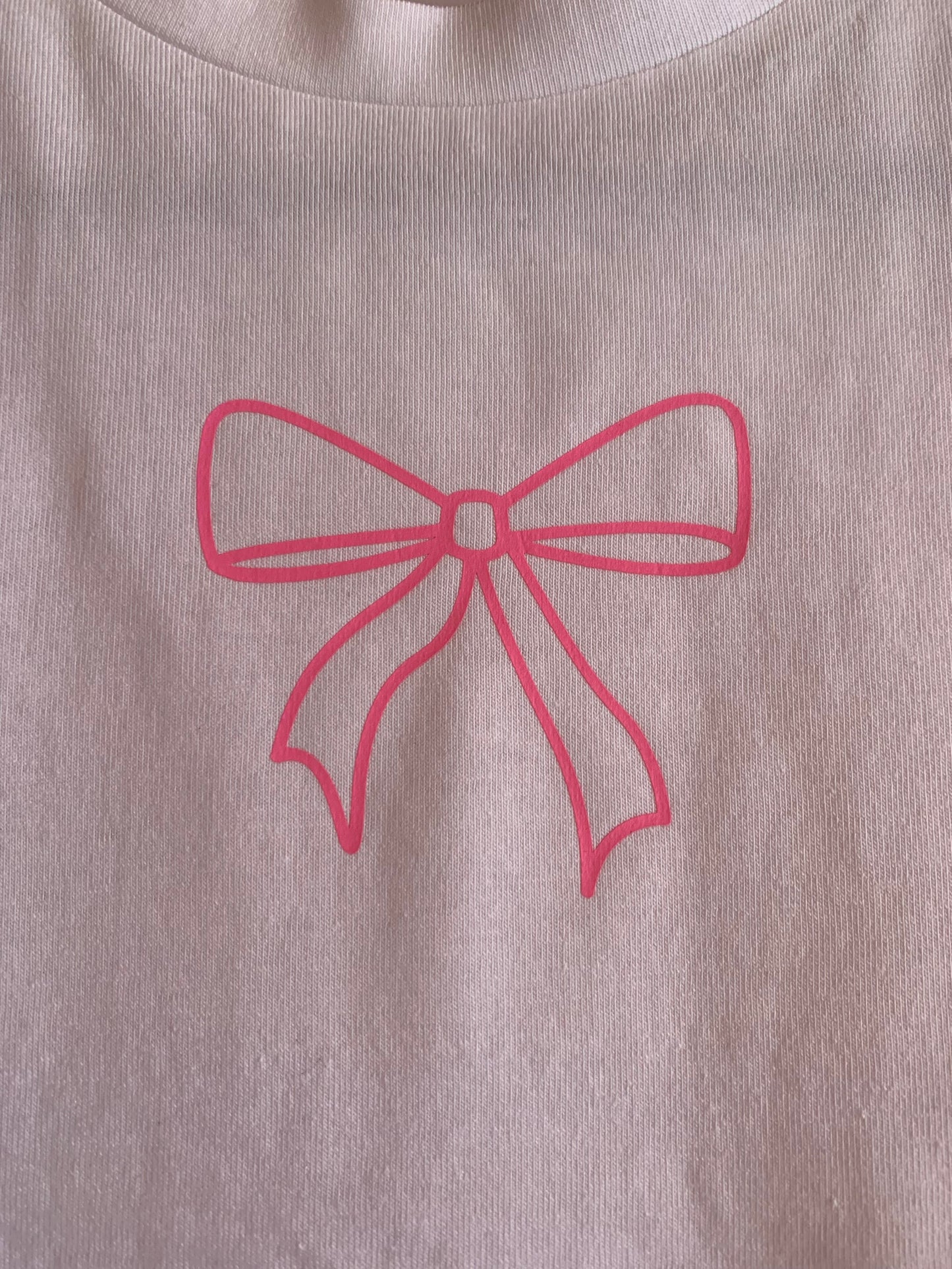 Pink Bow tee