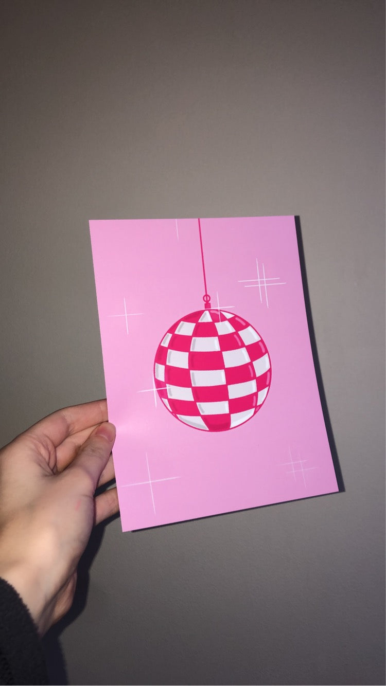 Disco ball print