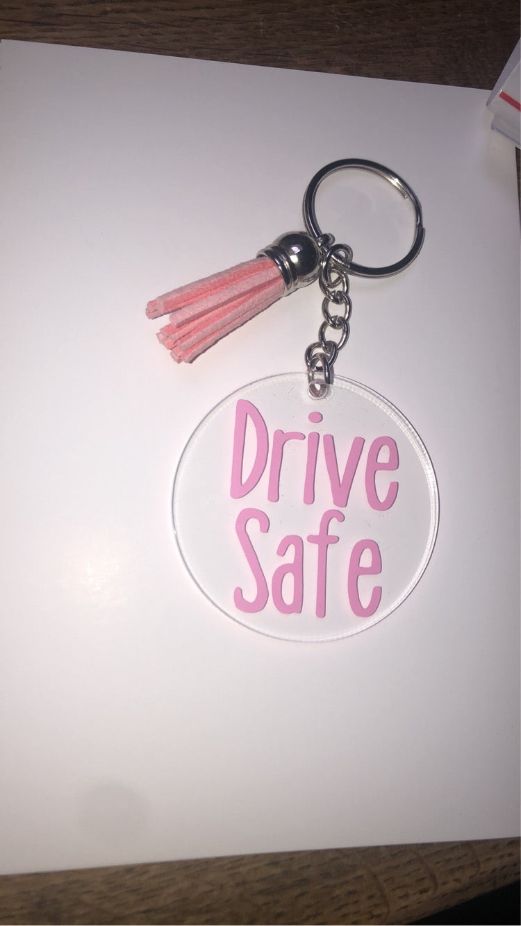 Drive safe keyring