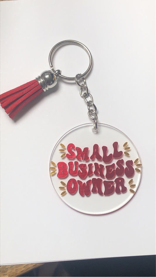 Small business owner keyring