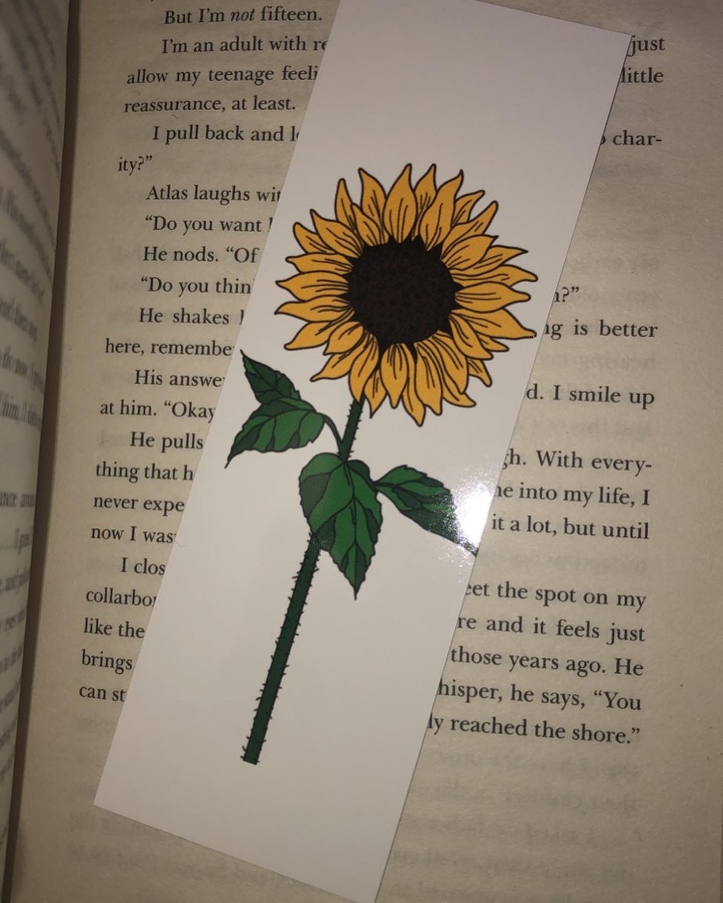 Sunflower bookmark