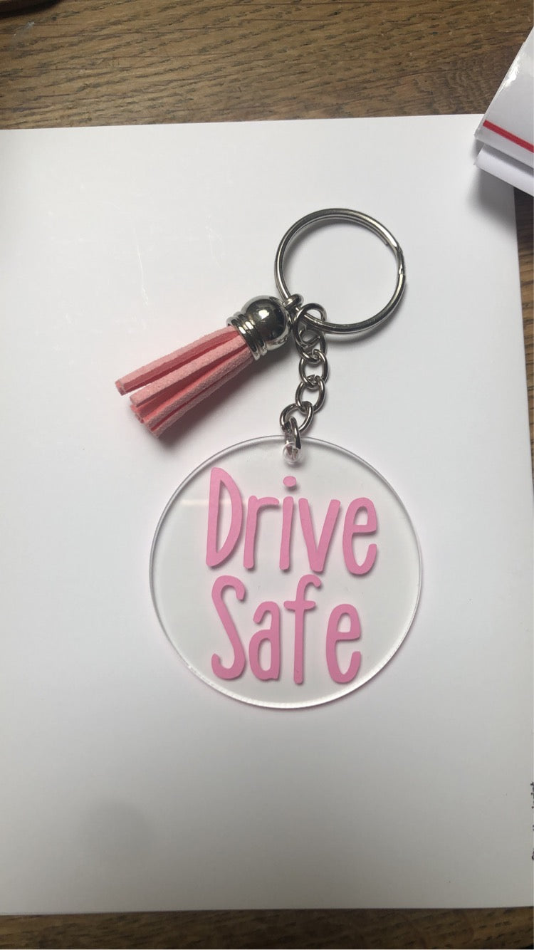 Drive safe keyring