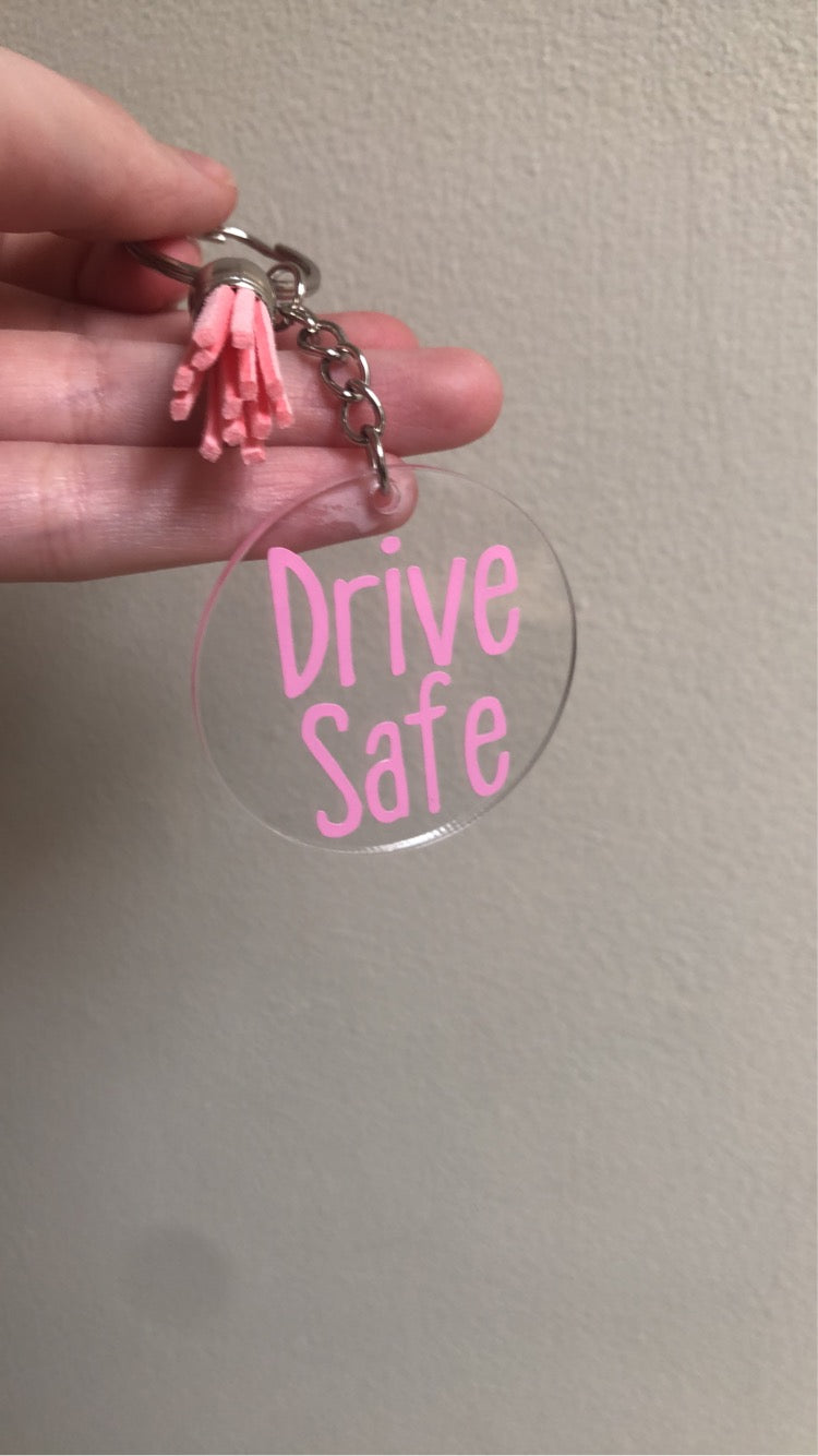 Drive safe keyring