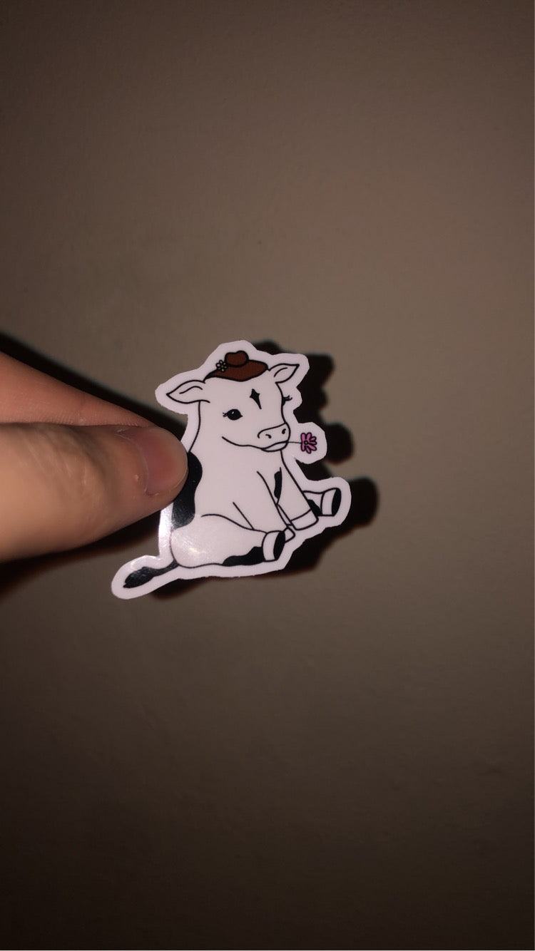 Cow sticker