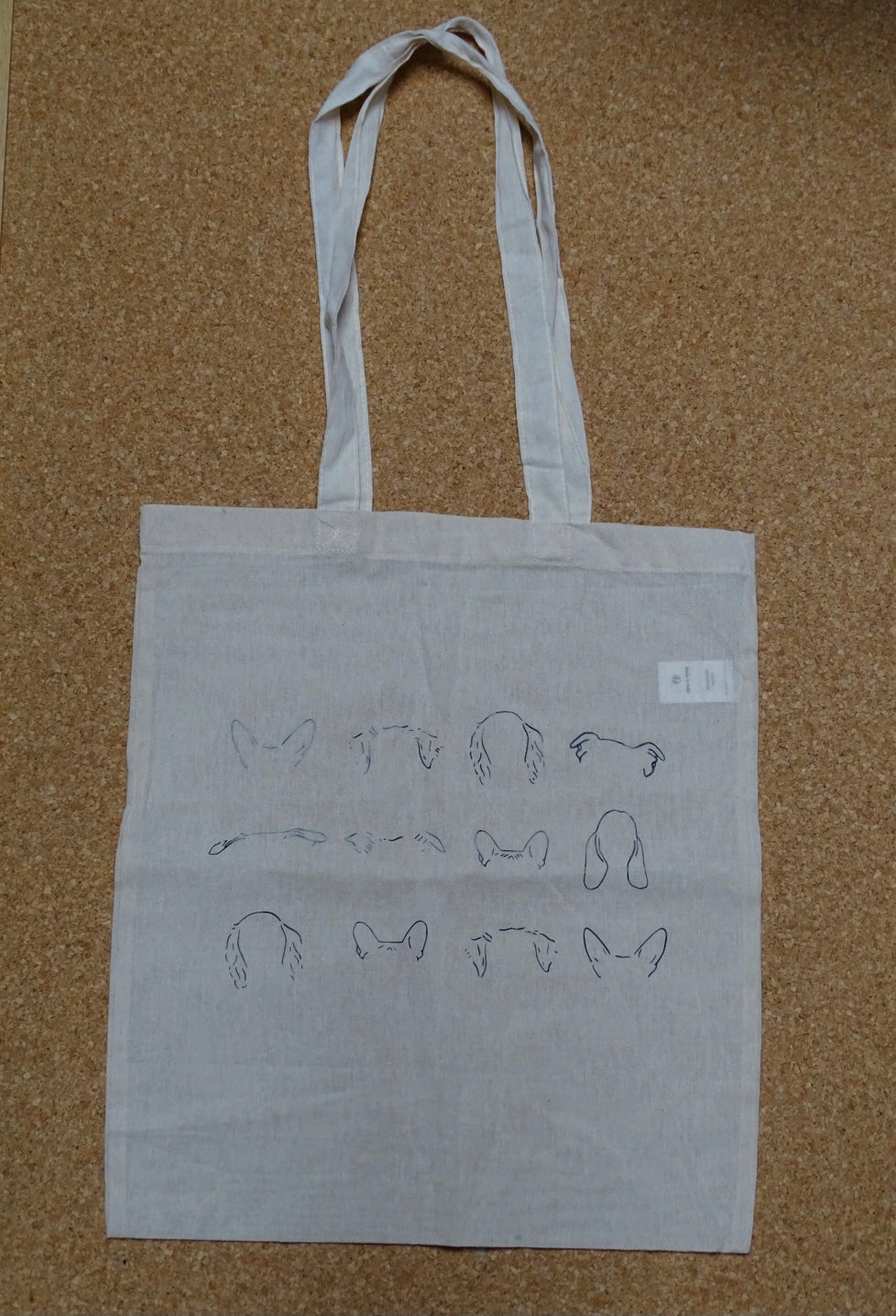 Dog ear tote bag