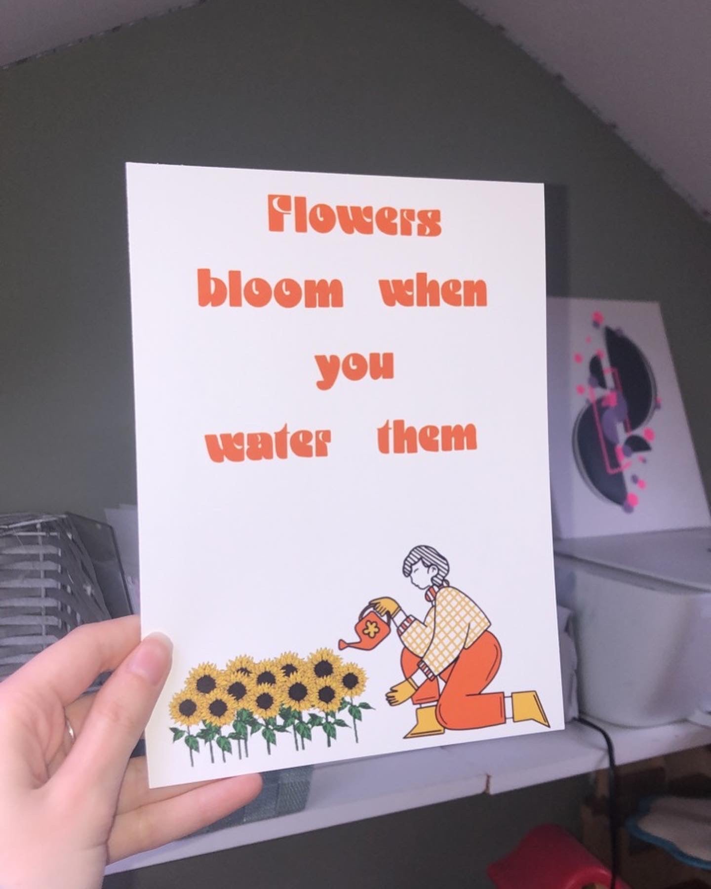 Flowers bloom print