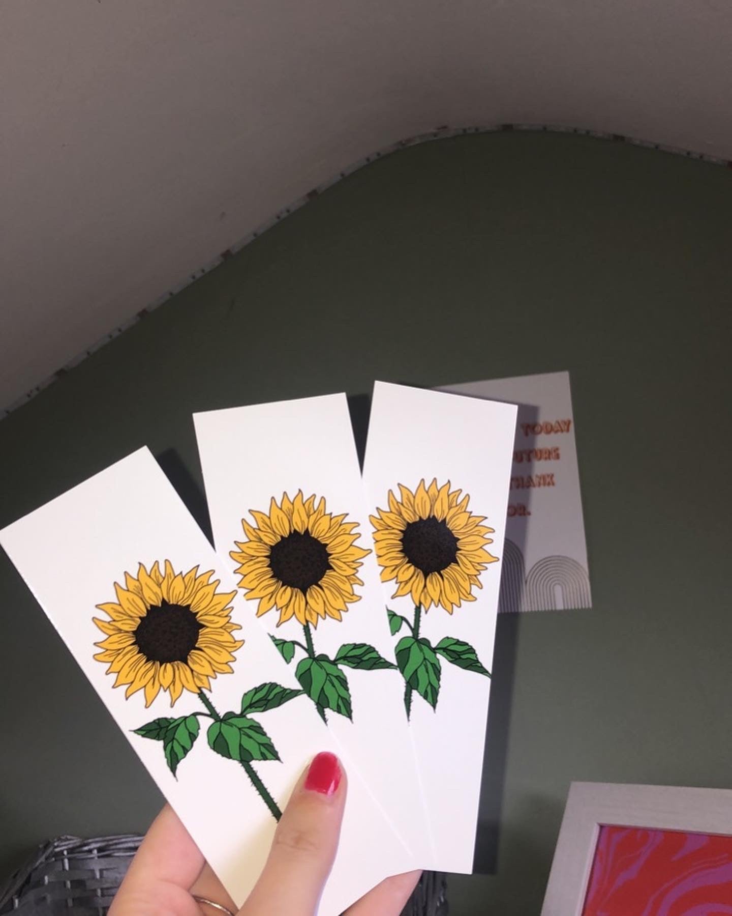 Sunflower bookmark